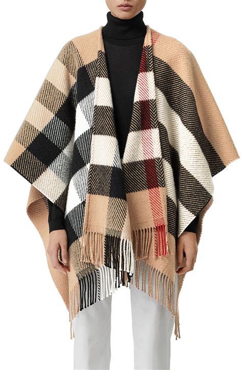 burberry charlotte cape sale|Burberry check wool cashmere cape.